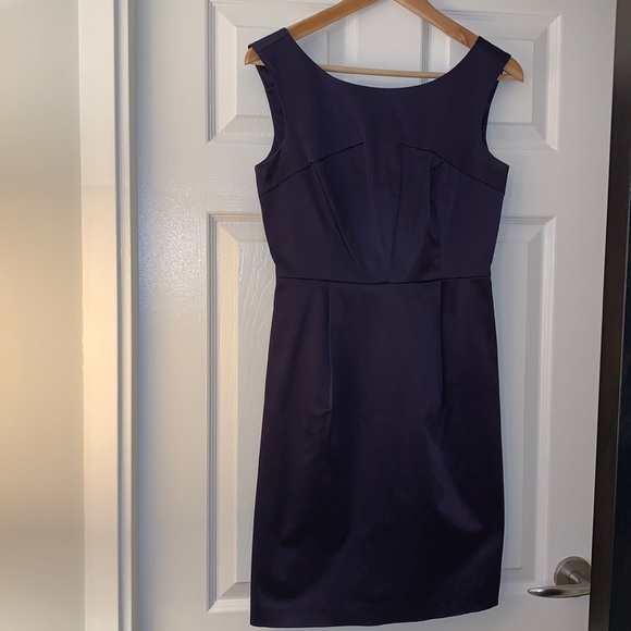 Club Monaco Deep Purple Dress with low cut back - Picture 3 of 4